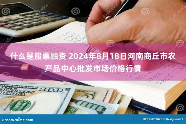 什么是股票融资 2024年8月18日河南商丘市农产品中心批发市场价格行情