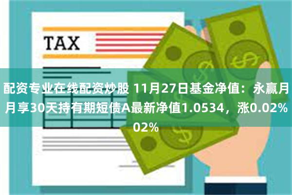 配资专业在线配资炒股 11月27日基金净值：永赢月月享30天持有期短债A最新净值1.0534，涨0.02%