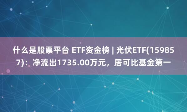 什么是股票平台 ETF资金榜 | 光伏ETF(159857)：净流出1735.00万元，居可比基金第一