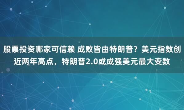 股票投资哪家可信赖 成败皆由特朗普？美元指数创近两年高点，特朗普2.0或成强美元最大变数